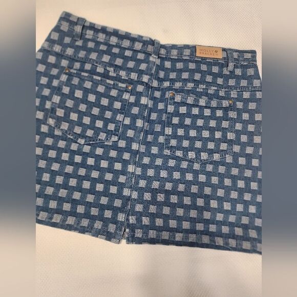 Molly Bracken Printed Denim MiniSkirt for Women - Picture 4 of 10